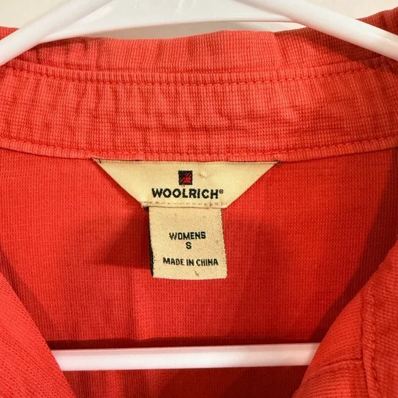 Woolrich Winter Coral Button Front Shirt Womens Small - Picture 3 of 5
